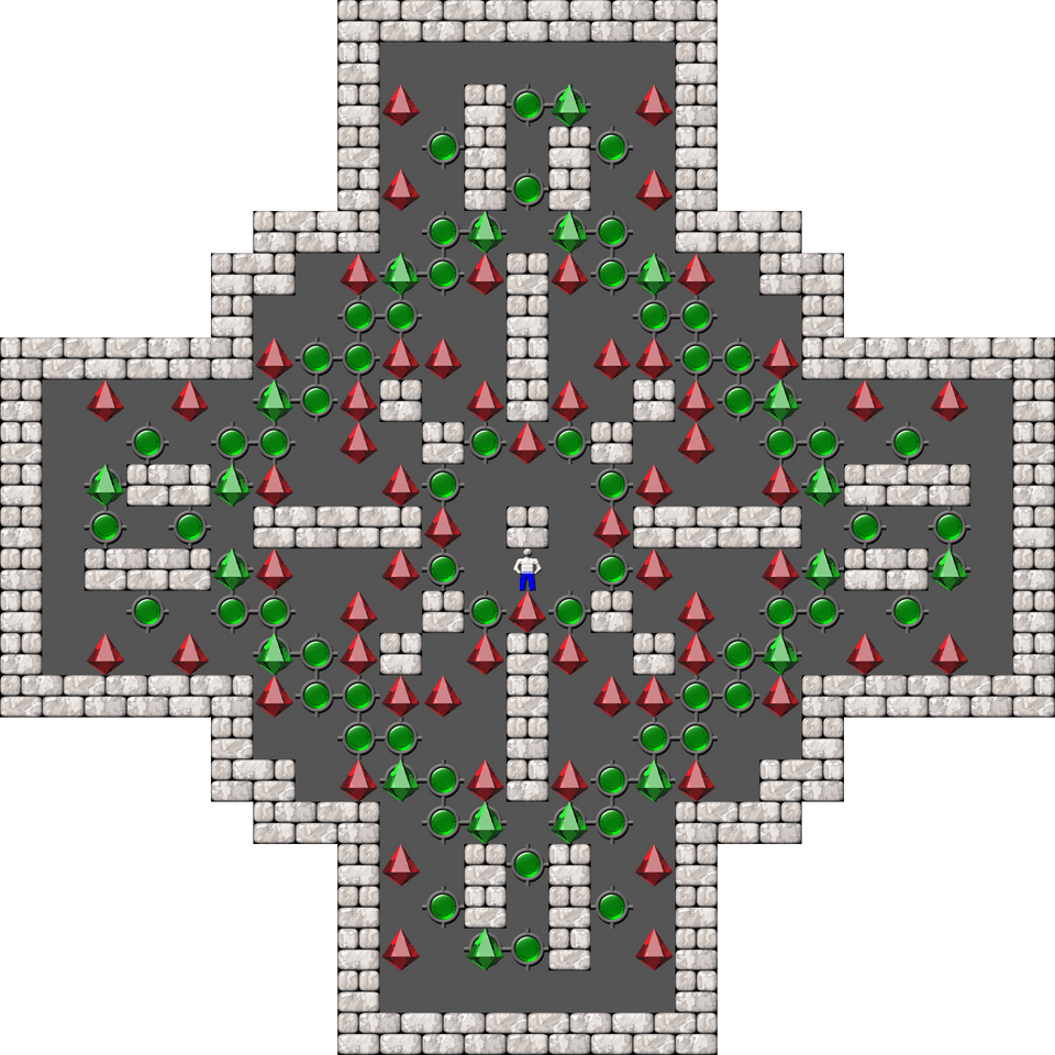Sokoban Sasquatch 07 Arranged level 53